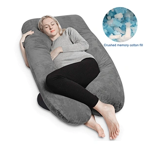 OEM Nursing Pregnancy Small Pillow Soft Foldable Maternity Baby Nursing Pillow Comfort U Total Body Support Pillow
