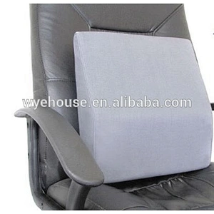 Memory Foam Lumbar Back Support or Cushion for Posture Aid & Sitting Relief for Driving, Office and Home, Gray
