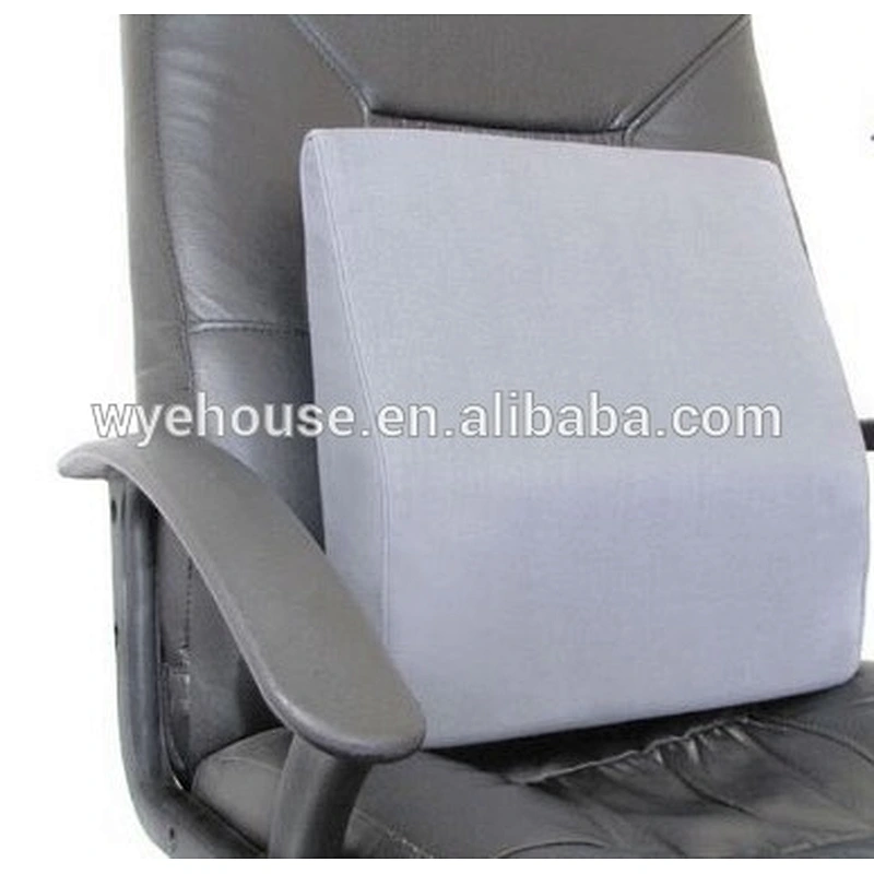 Memory Foam Lumbar Back Support or Cushion for Posture Aid & Sitting Relief for Driving, Office and Home, Gray