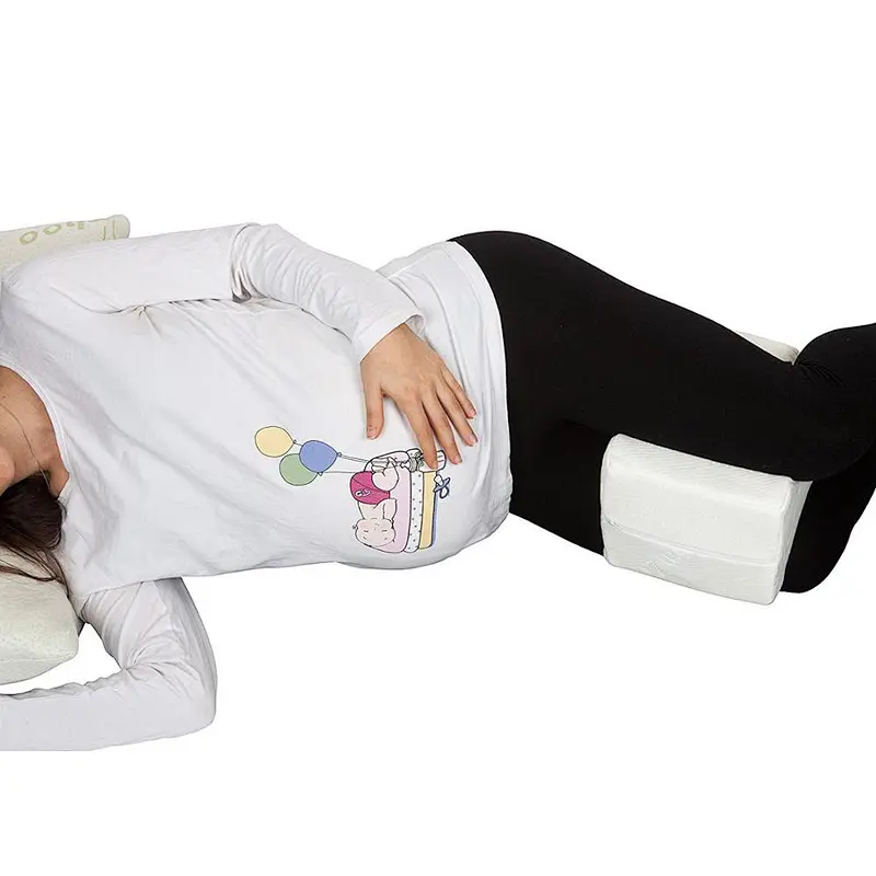 100% Premium Memory Foam Wedge Knee Pillow for Side Sleepers