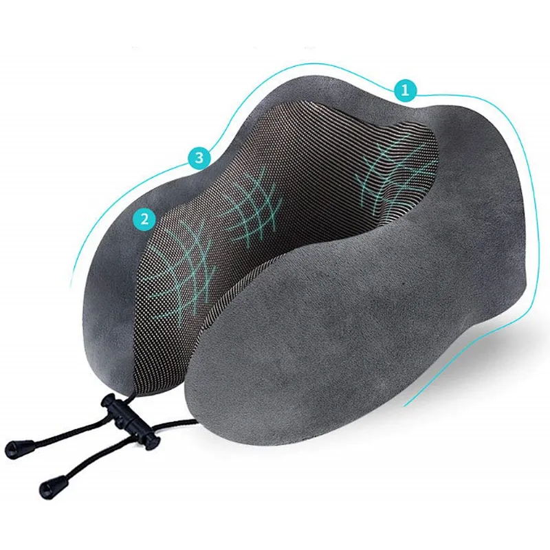 Amazon Hotsale Neck Pillow 100% Pure Memory Foam Pillow For Long Trip Head Rest