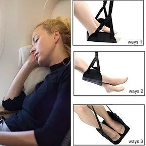 Custom Logo Leg Hammock, airplane footrest for super-size foot hammock, travel airplane hammock to Prevent Swelling