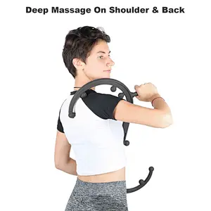 Massager Stick for Neck Back ,1Pcs Trigger Point Self Massage Stick Hook Muscle Relief Original Back Massager Tools