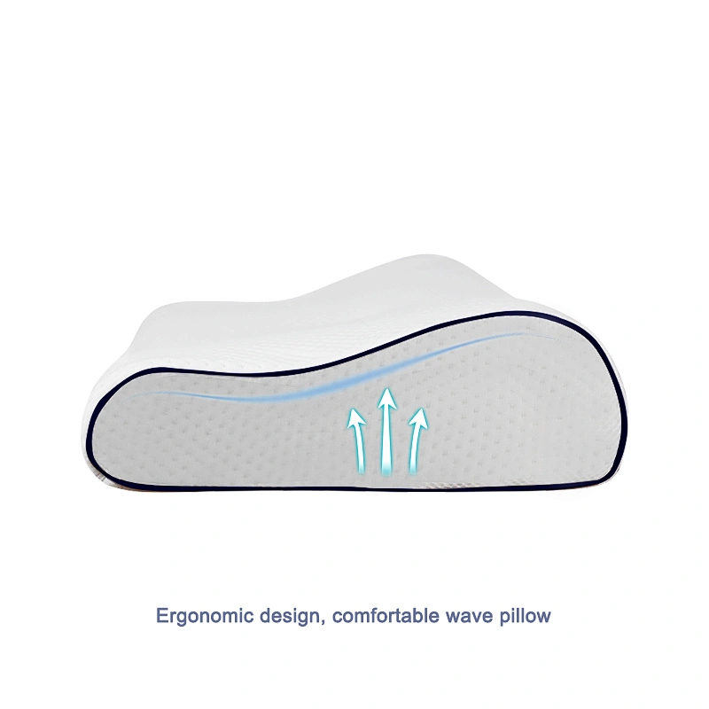 Chinese Wave Shaped Pillow Baby Head Pillow Speaker Yoga Cushion Sleeping Bus Foam Generation cushion Foam Fluffy Pillows