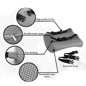 Gel Infused Ventilated memory foam coccyx  seat cushion and lumbar support pillow