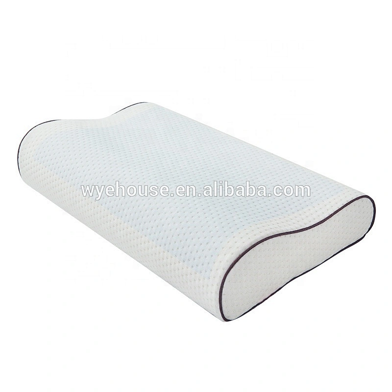 Healthy Breathable Headrest Neck Pillow 2020 High Quality Wave Shape Cool Gel Pillow Promote Sleep Memory Form Neck Pillow