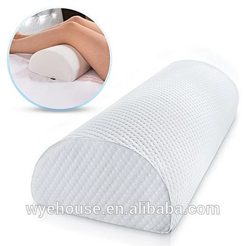 Back Pain Relief Half Moon Bolster or Foot Pillow in Providing Best Support for Sleeping on Side or Back