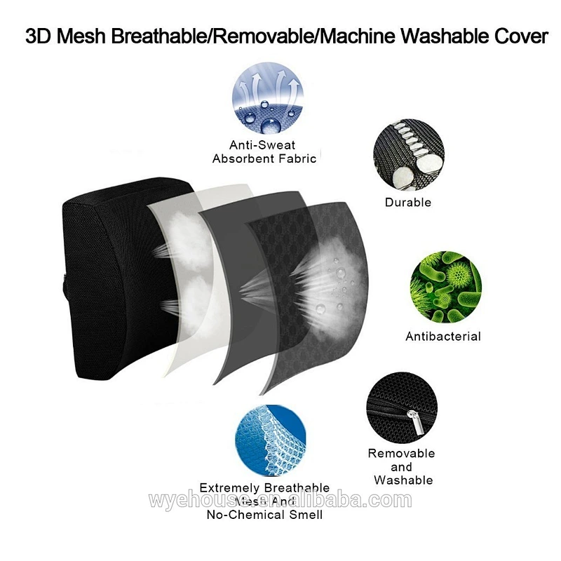 Lumbar Support for Office --- Premium Lumbar Lower Back Pain Lumbar Pillow, Protect and Soothe Your Back - Improve Your Posture