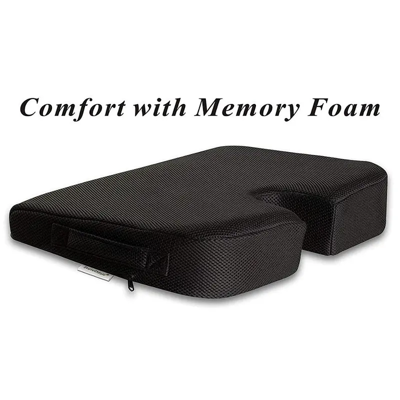 Wedge Foam Seat Cushion Pillow Support, Coccyx Orthopedic Pillow for Back Pain Relief