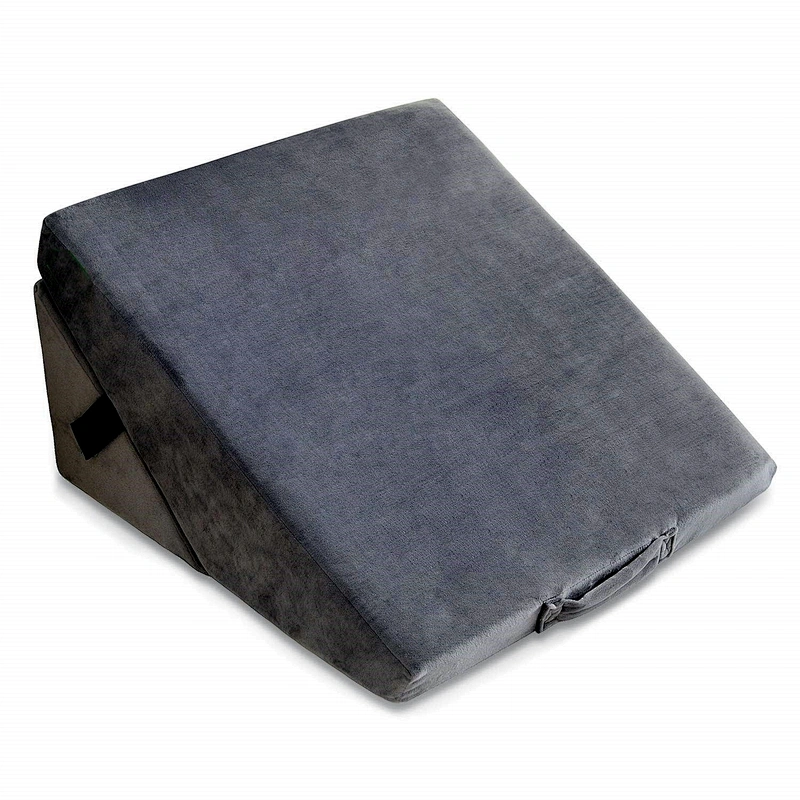 Hot Sale Folding Triangle Memory Foam Incline Cushion Comfort Bed Sex Wedge Pillow for Back, Legs, Reading, Support