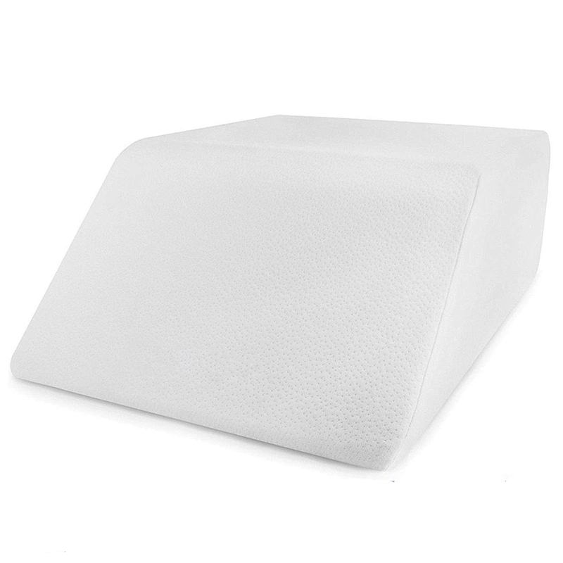 Restorology Elevating Memory Foam Leg Rest Pillow - Best Wedge Pillow - Reduces Back Pain & Improves Circulation - Includes Cove