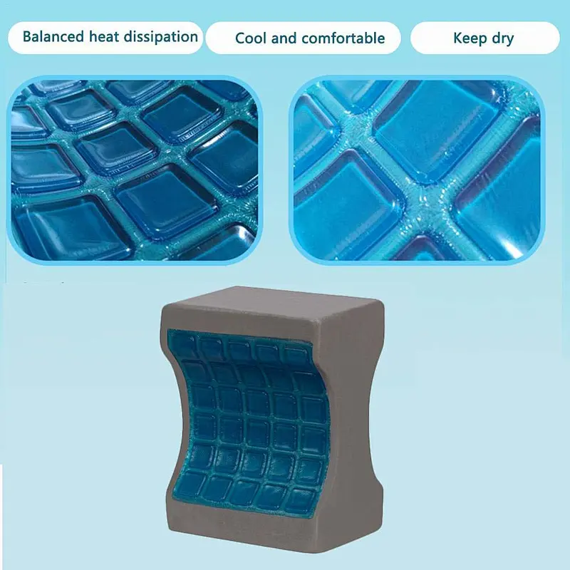 100% Pure Memory Foam Gel Knee Cushion with Adjustable & Removable Cover - Leg Pillow for Sleeping