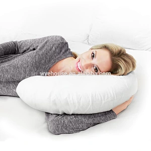 Coccyx Orthopedic Maternity & Nursing Support Cushion with Washable Cover---- Pregnancy Pillow C Shape