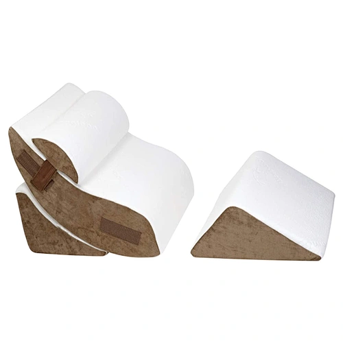 Post Surgery Memory Foam Pain Relief 4 pcs orthopedic bed wedge pillow set