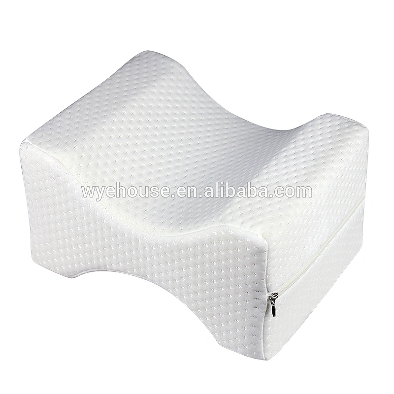 Comfort 100% High Quality Memory Foam Knee Pillow with Adjustable Removable Cover for Side Sleep