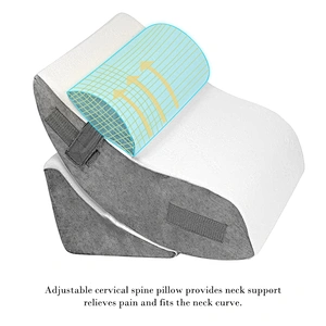 Post Surgery Memory Foam Pain Relief 4 pcs orthopedic bed wedge pillow set