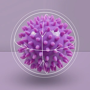 Roller PVC material foot hand back body spiky deep issue fitness massage ball