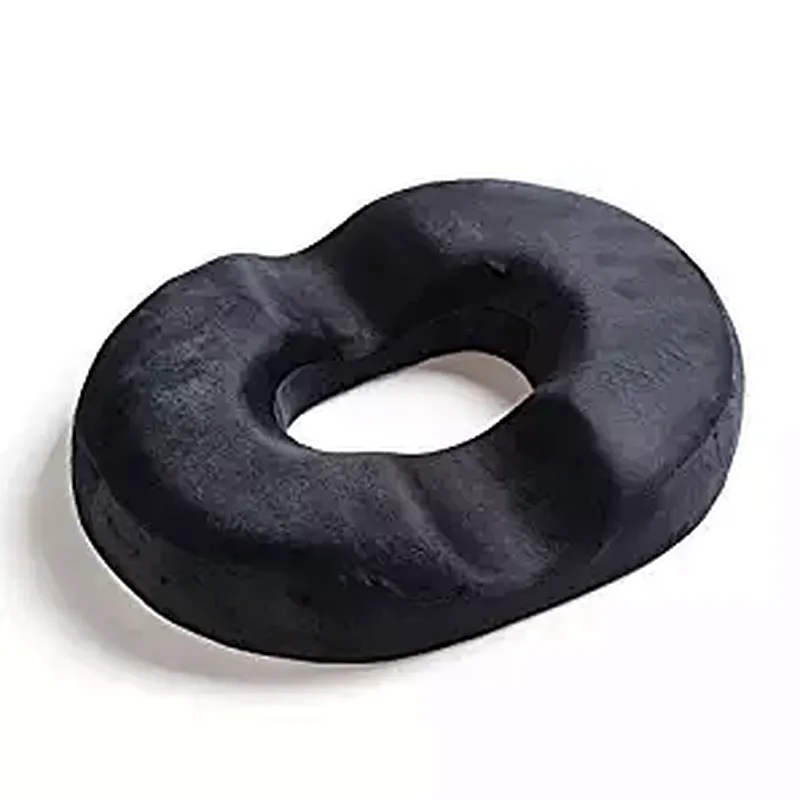 Orthopedic Donut Seat Cushion Pillow Memory Foam: Contoured Luxury Comfort, Pain Relief for Hemorrhoids, Prostate, Pregnancy