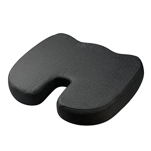 Comfortable Square Gel Safety Chair Pad With Cooling Feeling  U-Shaped Flex Seat Pillow Back For Car