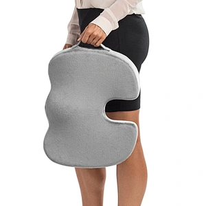 Premium Comfort Seat Cushion : Non-Slip Orthopedic 100% Memory Foam Coccyx Cushion for Tailbone Pain /Cushion for Office Chair