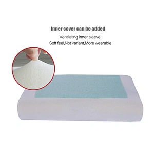Healthy Breathable Headrest Neck Pillow 2020 High Quality Wave Shape Cool Gel Pillow Promote Sleep Memory Form Neck Pillow