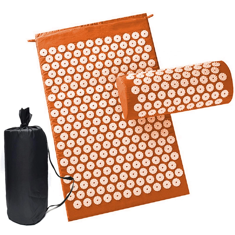 Accupressure mat and pillow set, Massage Cushion Back Neck Foot Acupressure Mat For Body Pain Relief And Muscle Relaxation