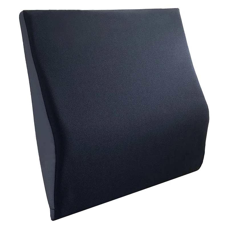 Memory Foam Lumbar Back Support or Cushion for Posture Aid & Sitting Relief for Driving, Office and Home, Gray