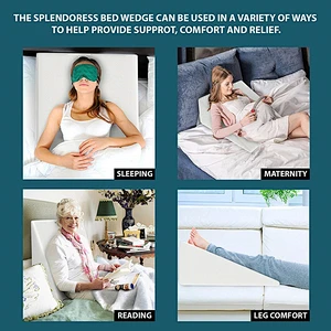 Hot Selling Triangel Memory Foam Pregnancy Wedge Bed Pillow Best for Sleep, Reading, Back Support, Anti Reflux