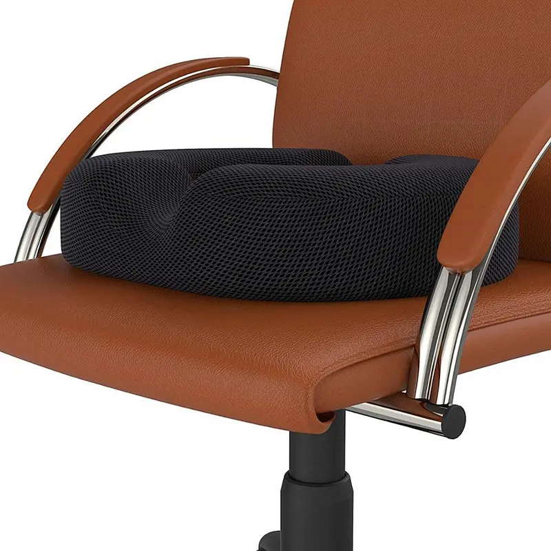 Cool Gel Memory Foam Donut Cushion or Seat Pillow for Hemmoroid Treatment Coccyx Pain Relief