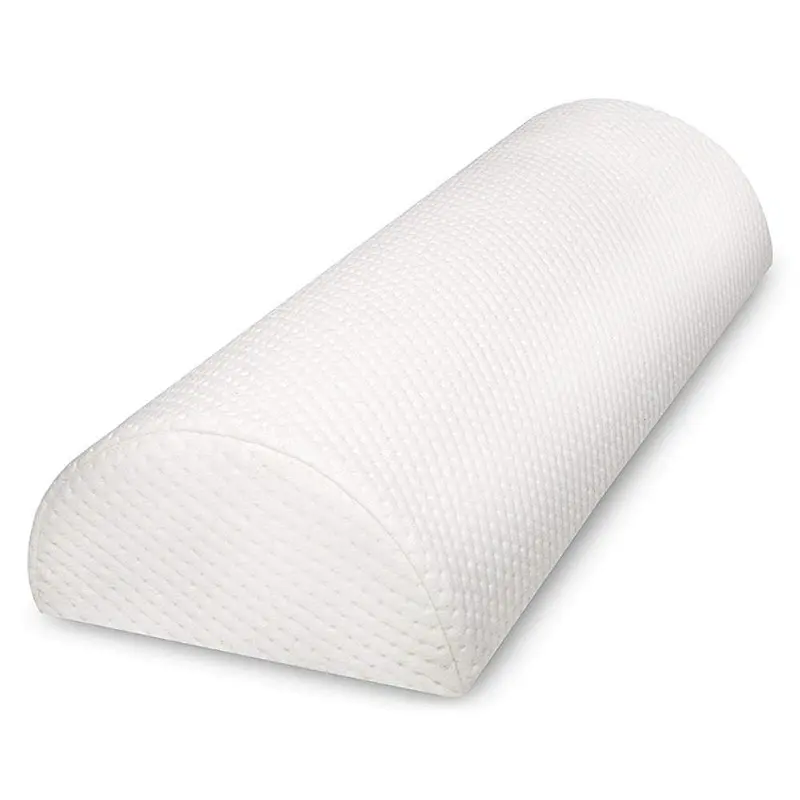 Ergonomic Airplane Office Leg Feet Knee Support Half Moon  Memory Foam Pillow Bolster Foot Rest Cushion For Under Desk