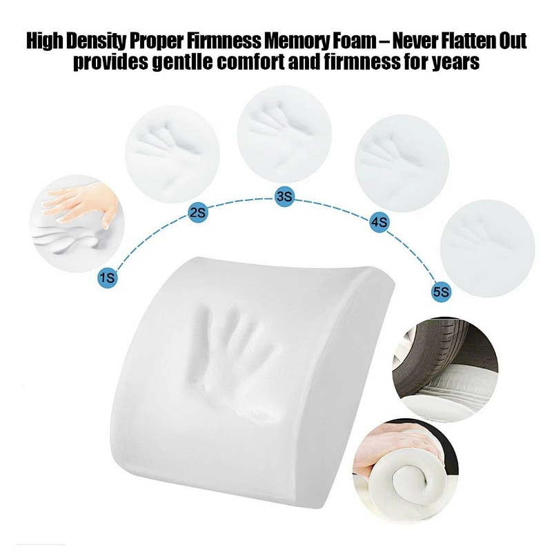 Best Selling Lumbar Support Memory Foam Lower Back Pain Pillow for Body Relax
