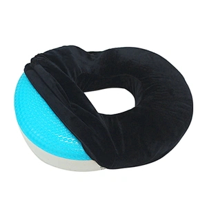 Orthopedic medical gel cushion wheelchair seat memory foam vintage dual comfort premium for back pain