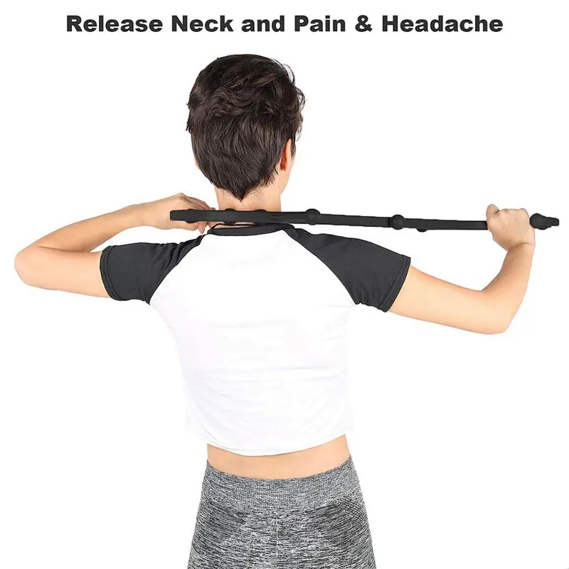 Massager Stick for Neck Back ,1Pcs Trigger Point Self Massage Stick Hook Muscle Relief Original Back Massager Tools