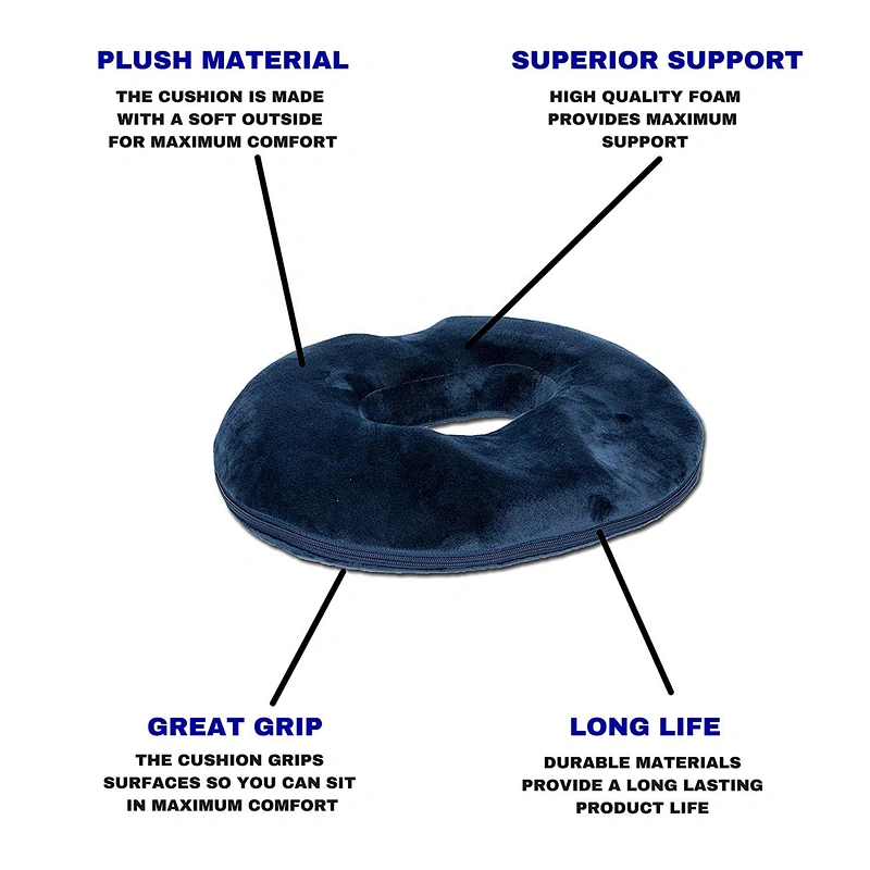 Hot Sale Donut Seat Cushion Comfort Pillow for Hemorrhoids, Prostate, Pregnancy, Post Natal Pain Relief, Surgery