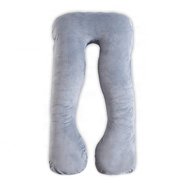 Softer polyester pregnant pillow, Custom Logo Comfort U Shaped Giant Back Support Full Body Pregnancy Pillow