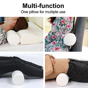 Round Neck Pain Relief Pillow for Sleeping Side Back Stomach Sleeper, Car or Office Chair Sofa, support Pillow
