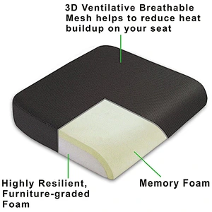 2020 Popular Bamboe Orthopedic  Massage Car Seating Lamber Seat Pillow With Cooling Function