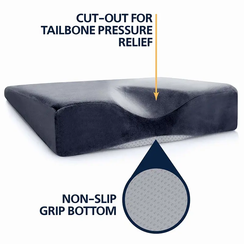 Chair Pad Seat Cushion Wholesale Zero Gravity Blood Circulation Memory Foam Car Deep Seat Wedge Cushion