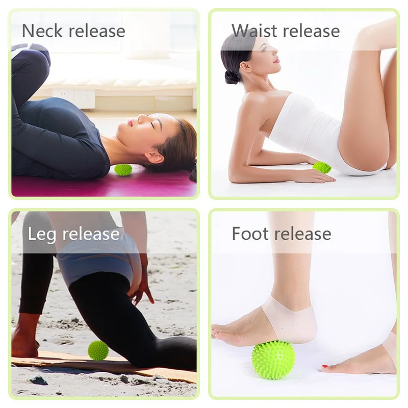 Spiky Massage Balls, Soft Foot Massager, Spiky Massage Balls Foot Back Shoulder - Spikey Ball Rollers