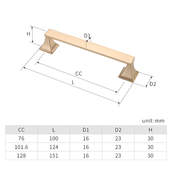 zinc alloy cabinet pull handle