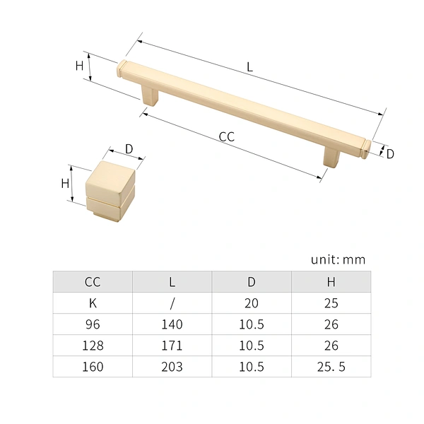 aluminium handle knob pull