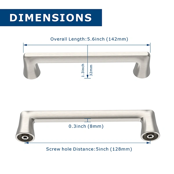 aluminium zinc alloy cabinet handle