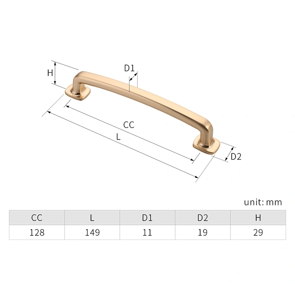 zinc alloy drawer pull handle