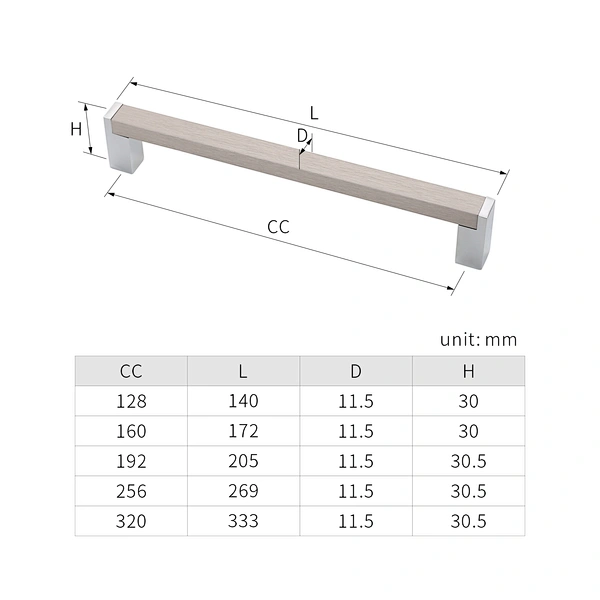 aluminium kitchen cabinet handle