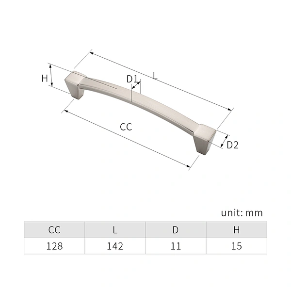 brushed nickel cabinet handles