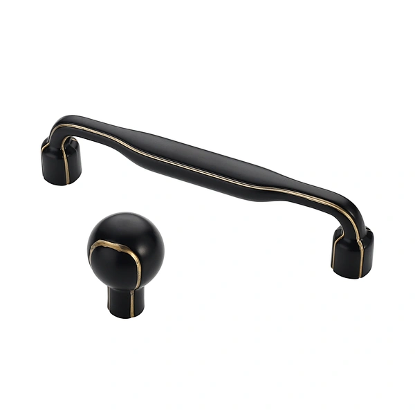 black kitchen door handles