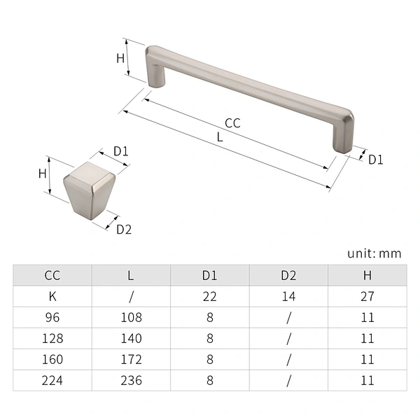 handle zinc alloy handle