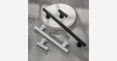 Filta Knurled Wardrobe Door Handles Long Size Round Tube Simple ...