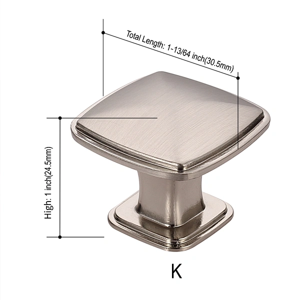 zinc alloy handle and knob
