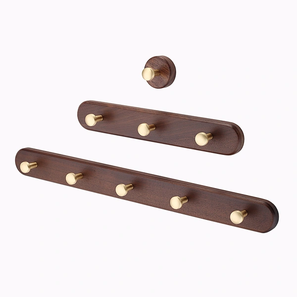 wooden coat hooks rack
